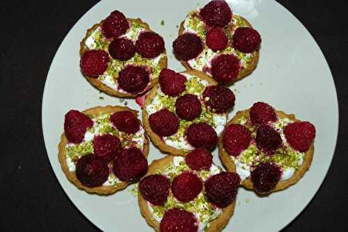 Tartelettes aux framboises express