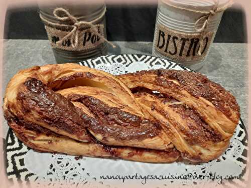 🌸 Babka feuilleté au chocolat 🌸