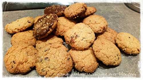 🌼Biscuits aux flocons d'avoine nappés de chocolat🌼