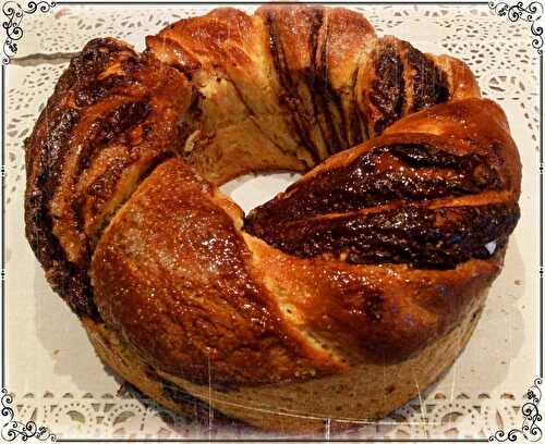 Brioche à la crème fraîche/ganache chocolat