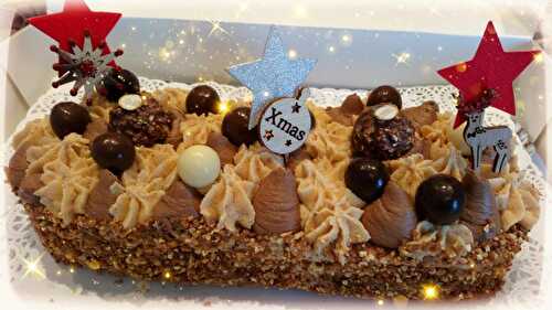 ✨ Bûche choco praliné Noël 2019✨