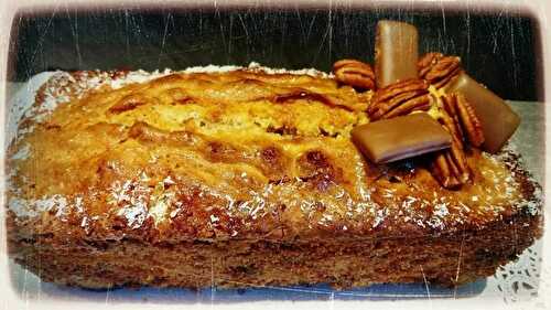 Cake  pécan/caramel/beurre de cacahuète