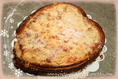 Coeur feuilleté aux pommes et crème d'amandes