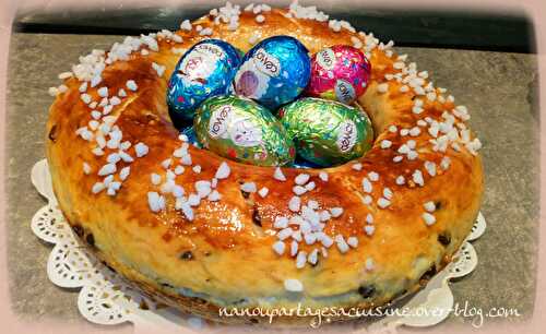 Couronne butchy au chocolat de pâques