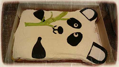 Gâteau croquant et gourmand thème PANDA