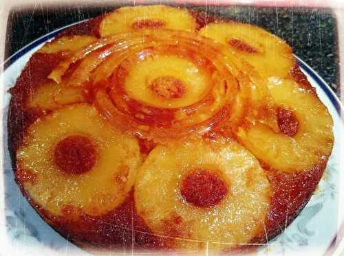 Gâteau rhum/ananas caramélisé  - L atelier de nanou