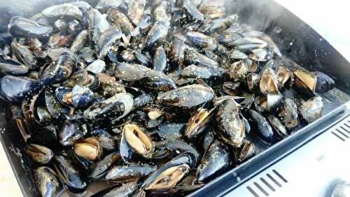 Moules à la plancha marinade au vin blanc