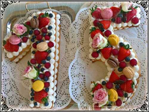 Number cake 15 !!! aux fruits rouges  - L atelier de nanou