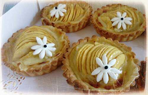 Tartelettes aux pommes/crème vanille