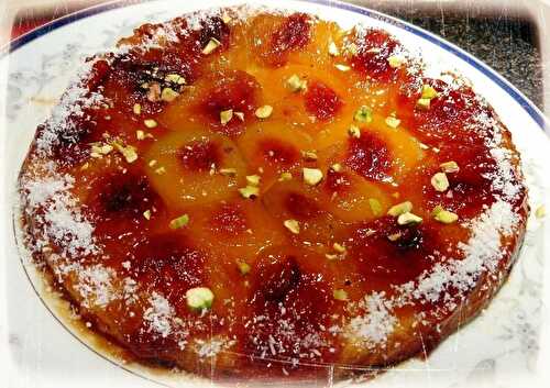 Tatin d'abricot éclat de pistache