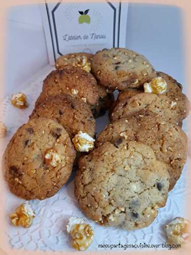 Cookies praliné pop corn