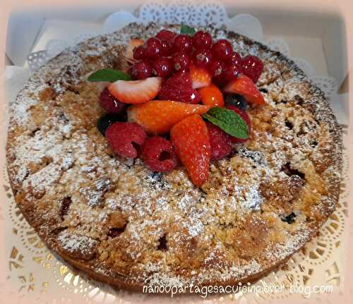 Tarte streusel aux fruits rouges