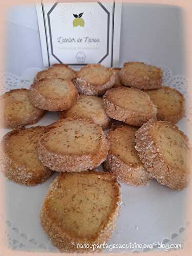 Biscuits diamants aux graines de sésame et écorce de citron