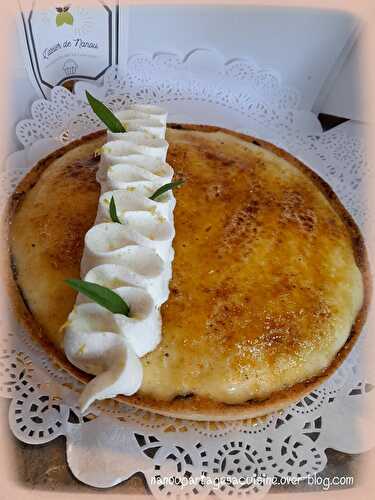 Tarte à la crème catalane caramélisée