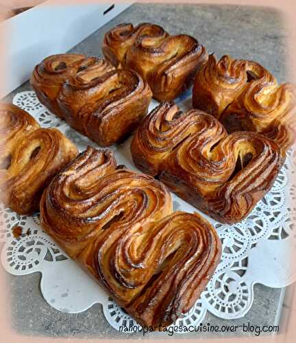 Brioche'cake feuilletée caramélisée au chocolat