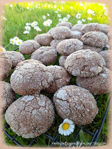 Cookies tout choco fourrés à la pâte à tartiner 🍪