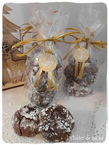 Crinkles de Noël au chocolat