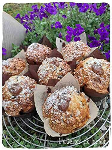 Maxi muffins de boulangerie à la vanille cœur chocolat 