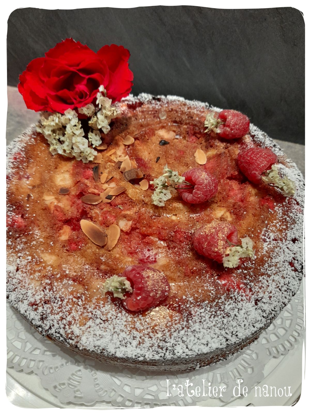 💕 Gâteau moelleux et croustillant d octobre rose à la framboise 💕