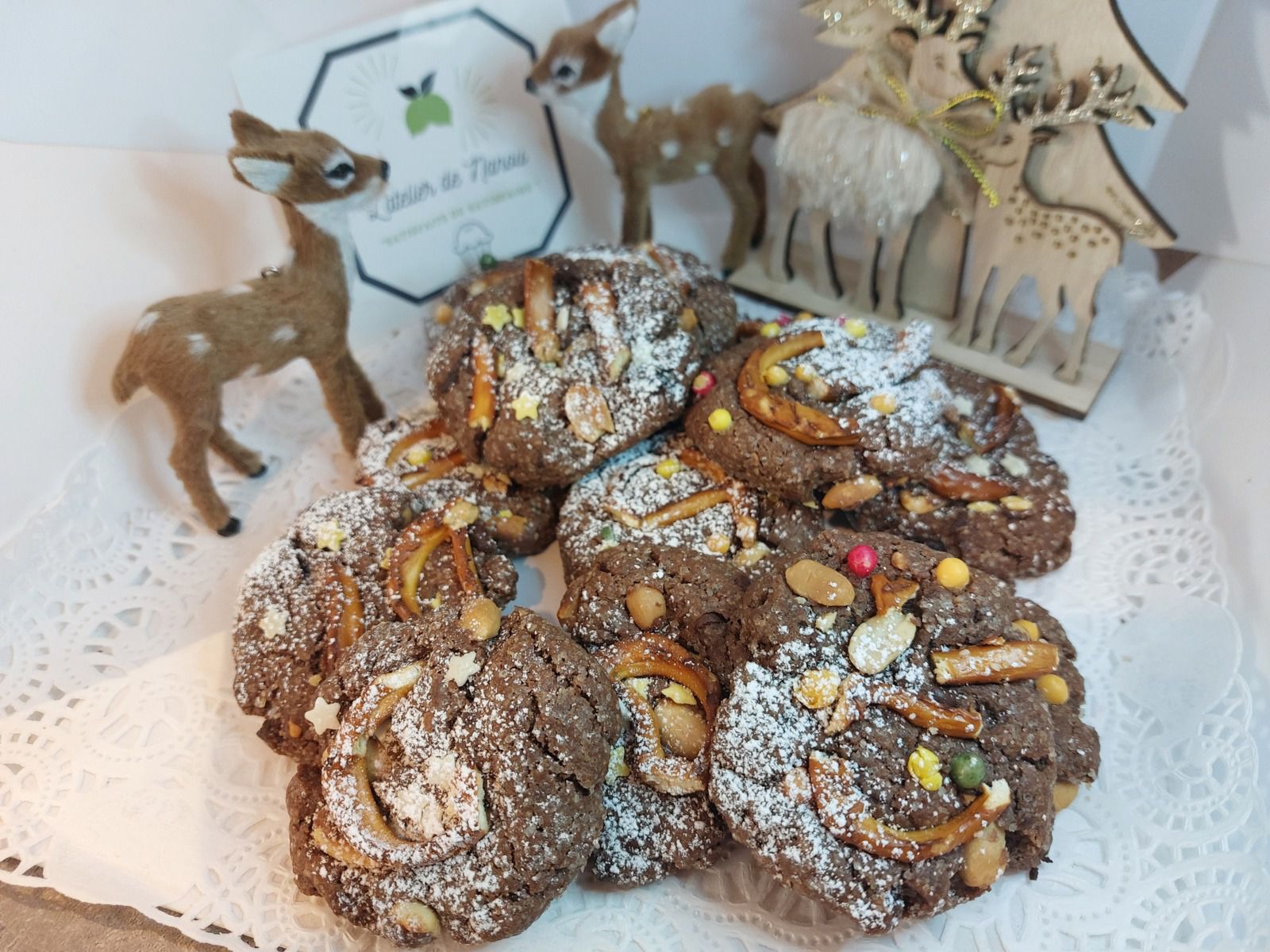 Cookies tt choco cacahuètes de Noël 🎄 