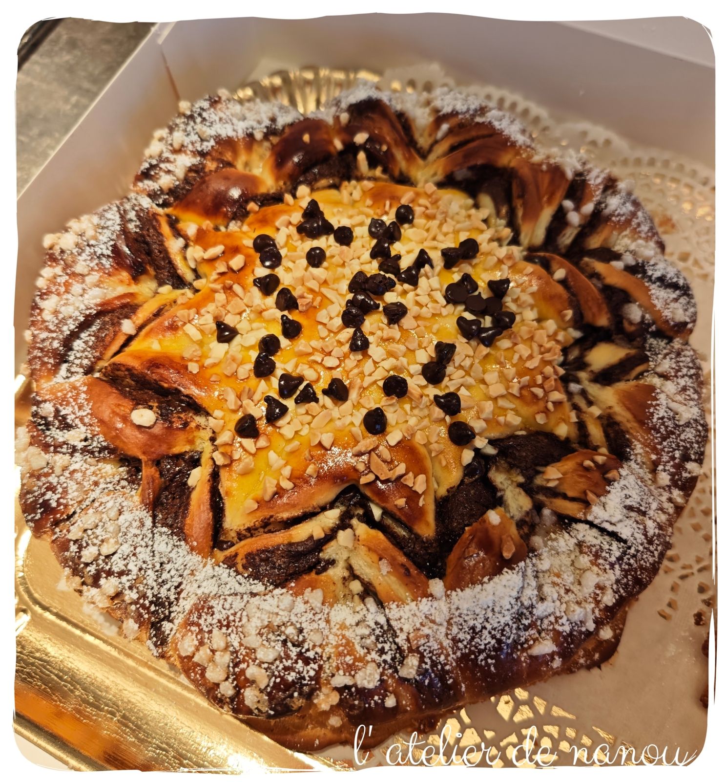 🎄 Flocon de Noël brioché au chocolat 🎄