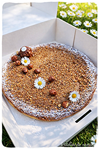 🥜 Flan feuilleté au praliné 