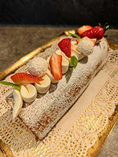 Biscuit Roulé aux fraises 🍓