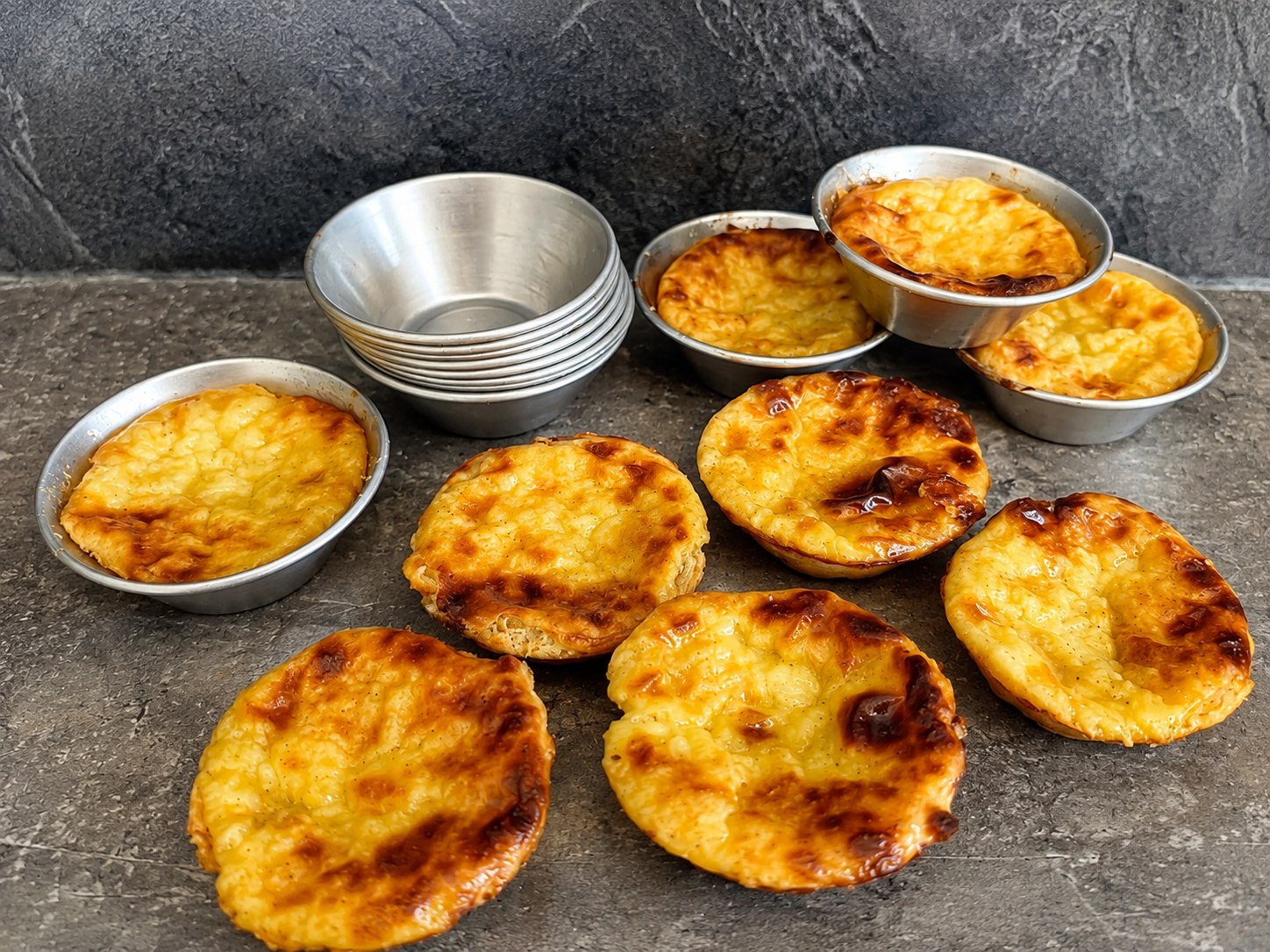 Petits flans façon " pastéis de nata "