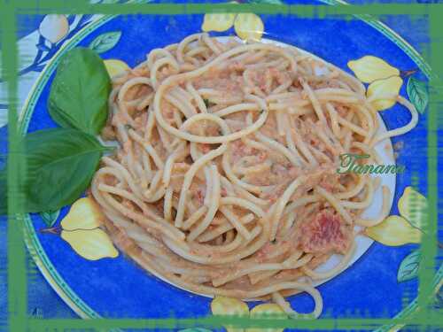 Spaghetti au basilic &tomate