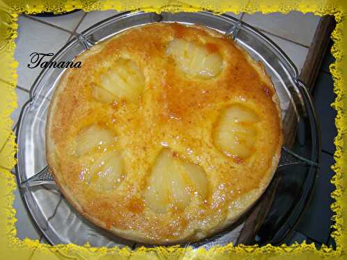 Tarte Amandine aux poires