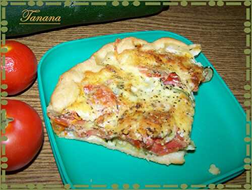 Tarte aux courgettes & tomates