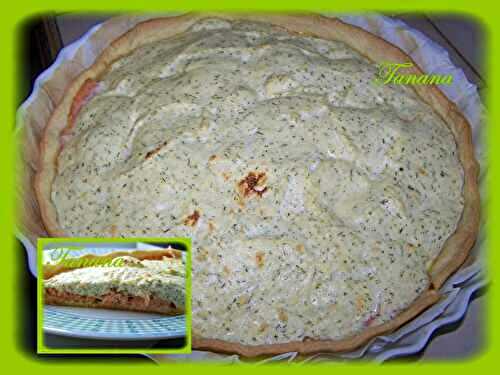 Tarte au saumon fumé et au fromage frais
