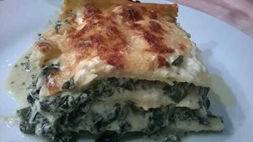 LASAGNE AUX EPINARDS FRAIS, RICOTTA ET PARMESAN