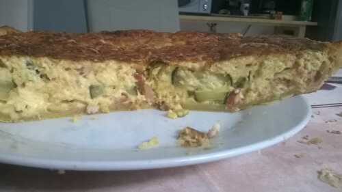 QUICHE AUX COURGETTES ET LARDONS