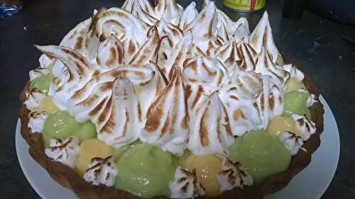 TARTE AU CITRON ET LIME MERINGUEE