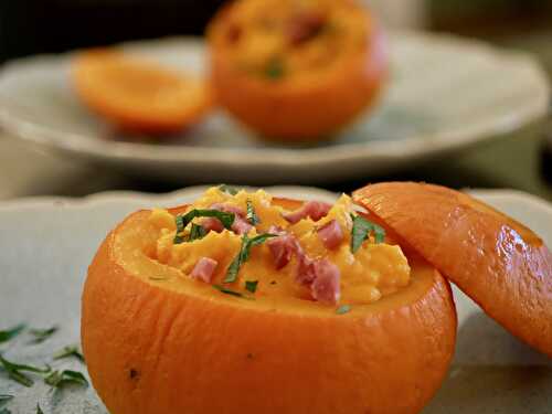 [A chacun le sien...] 🎃 Crème de potimarron au parmesan et canette fumée. - Les Gourmands disent ...