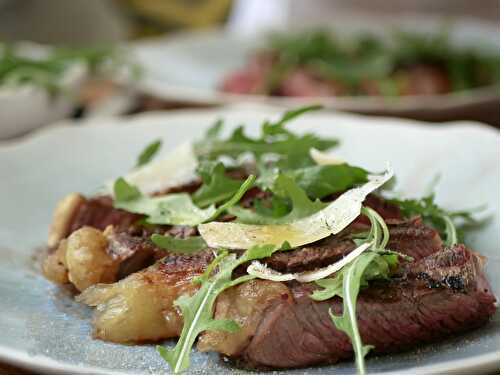 [A l'Italienne!] 🥩 Côte de boeuf à la roquette et au parmesan. - Les Gourmands disent ...