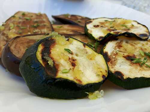 [A saisir!] Aubergines et courgettes grillées. - Les Gourmands disent ...