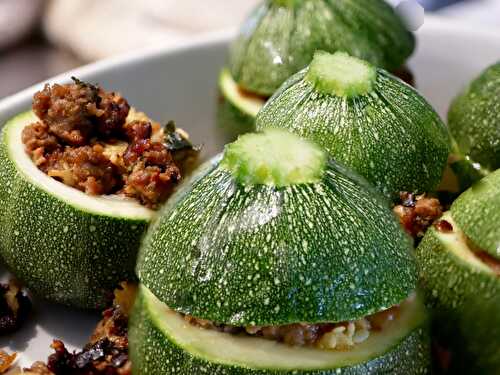 [Au four...] Courgettes farcies.  - Les Gourmands disent ...