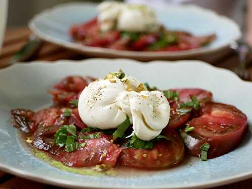 [Classico!] 🍅 Tomates, burrata et pistaches. - Les Gourmands disent ...