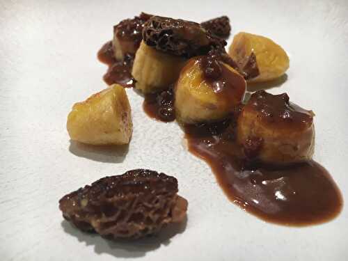 [Comme un grand chef!] 👨‍🍳 Bananes Frécinettes rôties aux morilles - Inspiration Régis et Jacques Marcon. - Les Gourmands disent ...