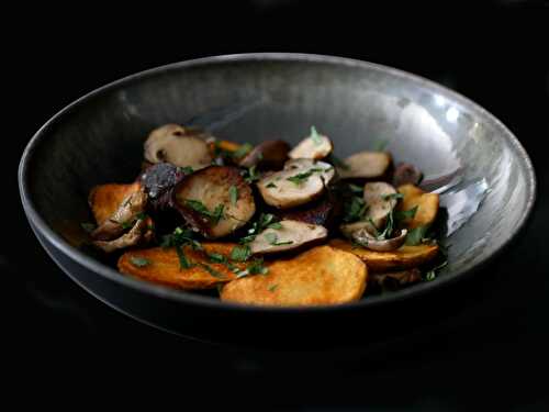 [Couleurs d'automne !] 🍄 Boudin noir aux pommes de terre Ratte et aux cèpes. - Les Gourmands disent ...