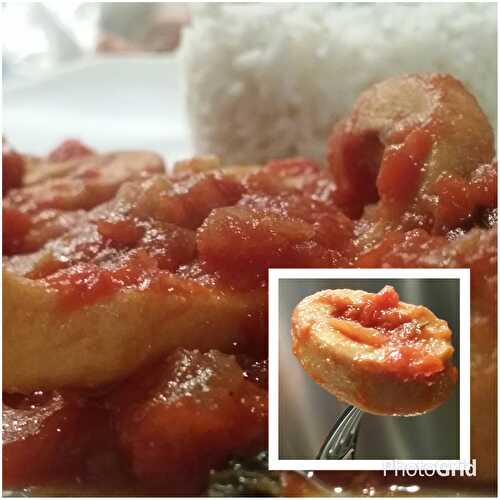 🦑 Encornets à la tomate - Riz basmati. - Les Gourmands disent ...
