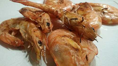 Gambas grillées. - Les Gourmands disent ...