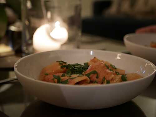 [Joyeuses Pâtes !] 🍝 Paccheri à la roquette et aux tomates. - Les Gourmands disent ...