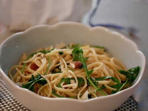 🍝 Linguine à la roquette. - Les Gourmands disent ...