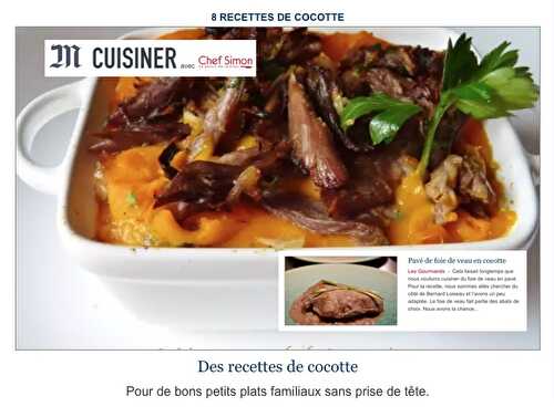 [Mise à l'honneur!][Inspiration Bernard Loiseau] Pavé de foie de veau en cocotte. - Les Gourmands disent ...