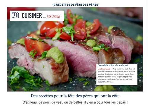 [Mise à l'honneur!] Notre côte de boeuf et chimichurri. - Les Gourmands disent ...