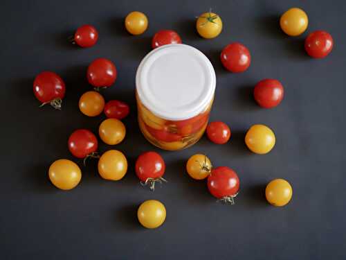 [Pickles'mania] 🥫 Tomates cerise au vinaigre. - Les Gourmands disent ...