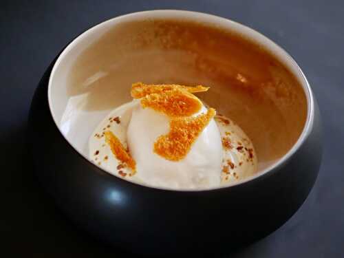 [Pourquoi pas!] 🍯 Mozzarella. Poudre des Bulgares. Écume de miel. - Les Gourmands disent ...